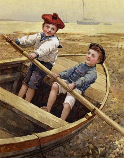 Dry-Land Sailors by English School
